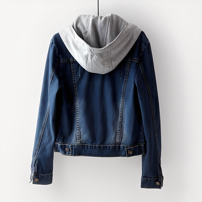 Karolyn - Modische Damen-Jeansjacke mit Kapuze