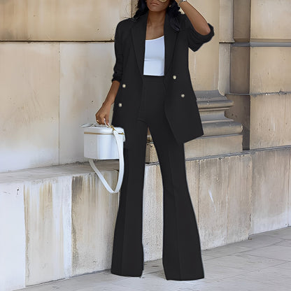 Mélanie - stylový a elegantní dlouhý dámský komplet s blejzrem