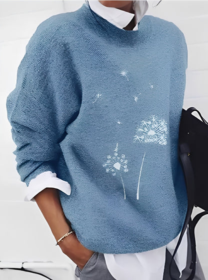 Milly - Stilvoller, locker geschnittener Damenpullover mit Muster