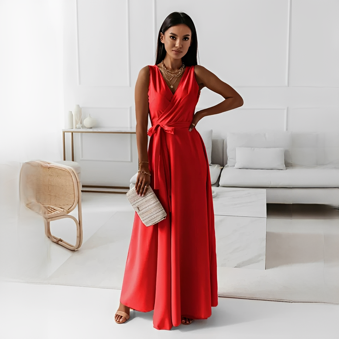 Quiana - Schickes Damenkleid mit V-Ausschnitt