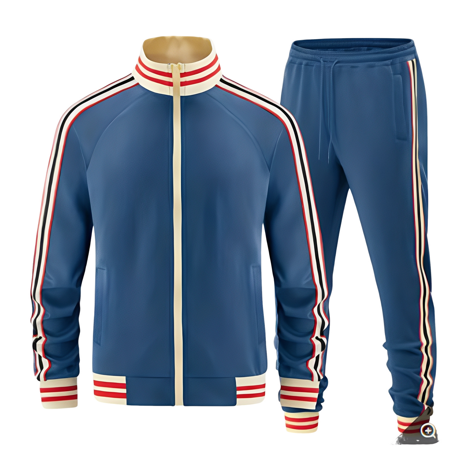 Cullen - Ensemble de sport élégant rayé pour hommes