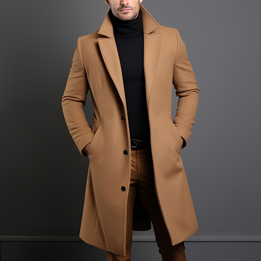 Kévin - Cappotto tradizionale da uomo con rever