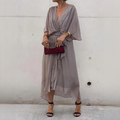 Demara - Elegantes V-Ausschnitt-Kleid für Damen