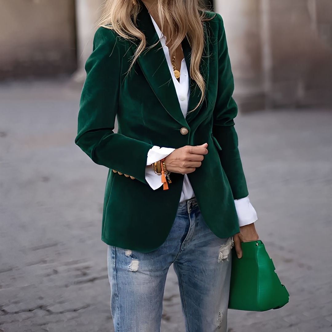 Lyliane - Klassische, lässige Damen-Knopfjacke