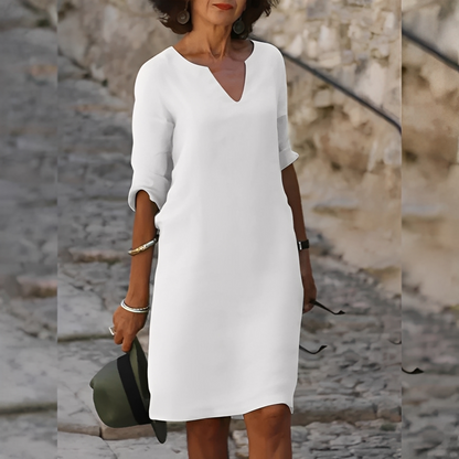 Guilaine - Elegantní šaty s výstřihem do V pro dámy