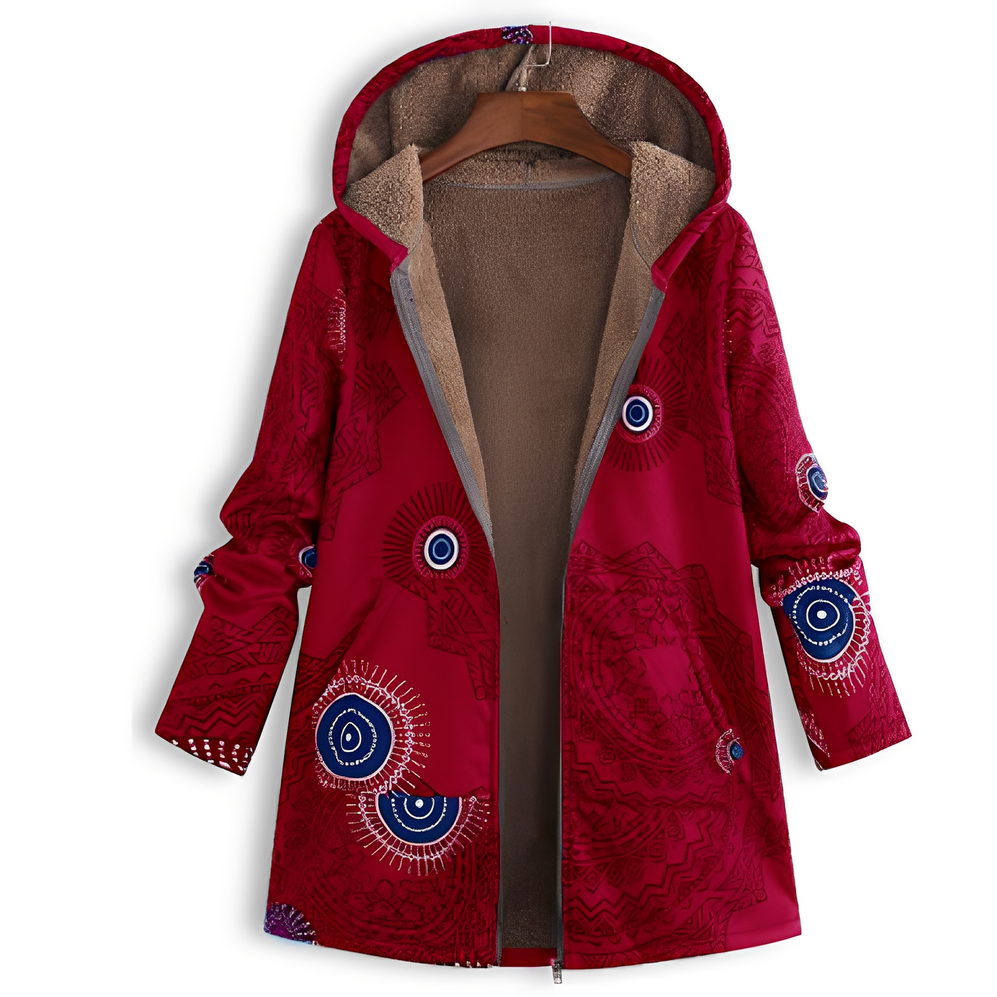 Olyvia - Damenjacke im Retro-Stil mit Muster