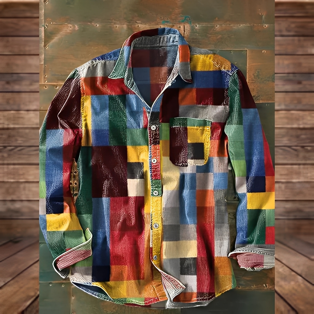 Gontran - Modisches Herrenhemd mit praktischer Tasche