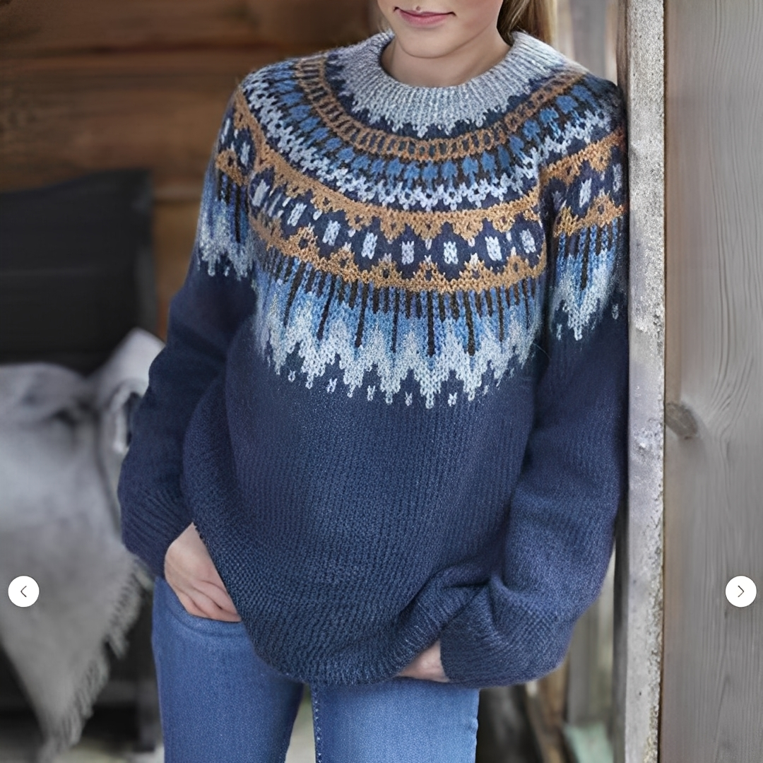Manuela - Damenpullover mit nordischem Winterlook