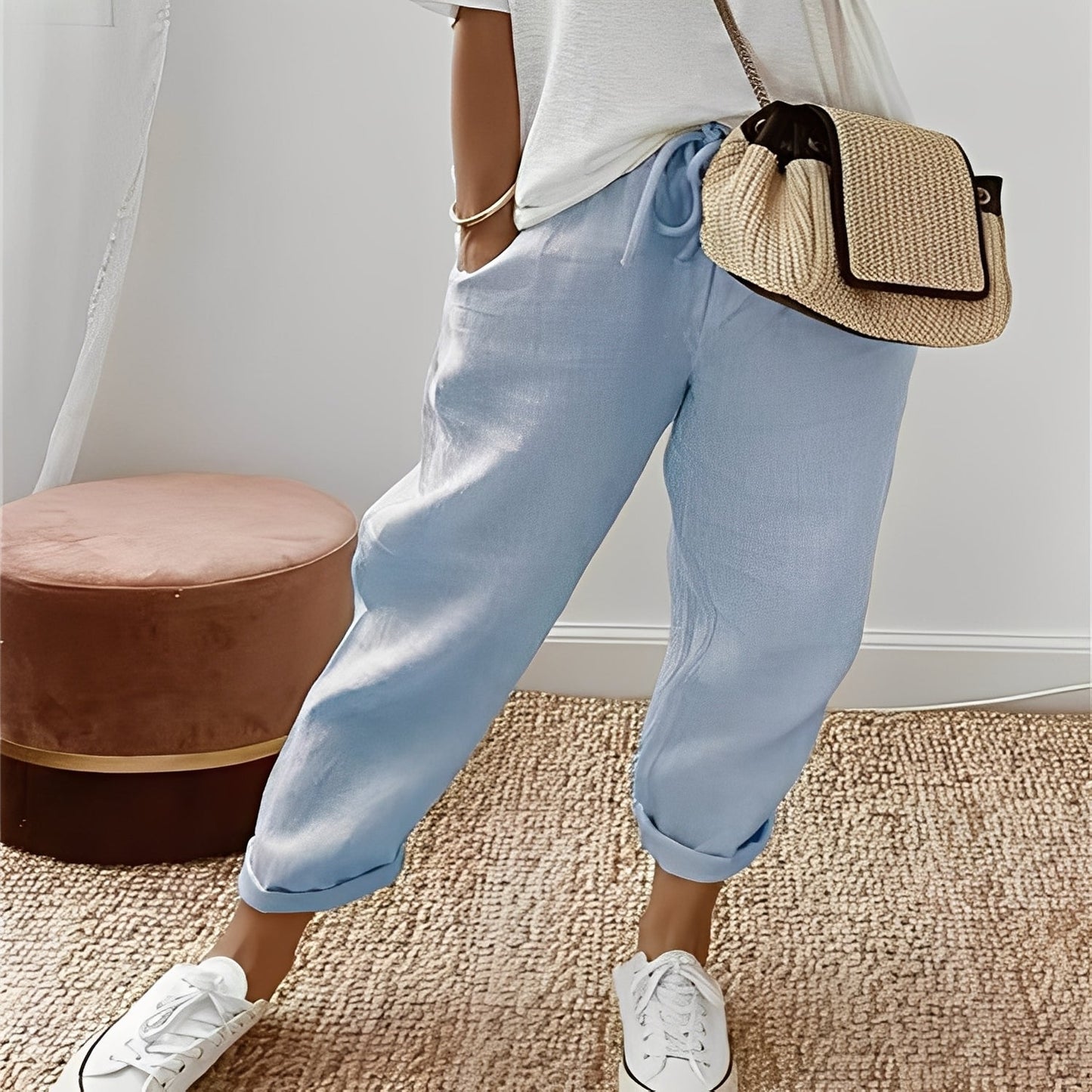 Jacinthe - Damenhose mit bequemen Kordelzug