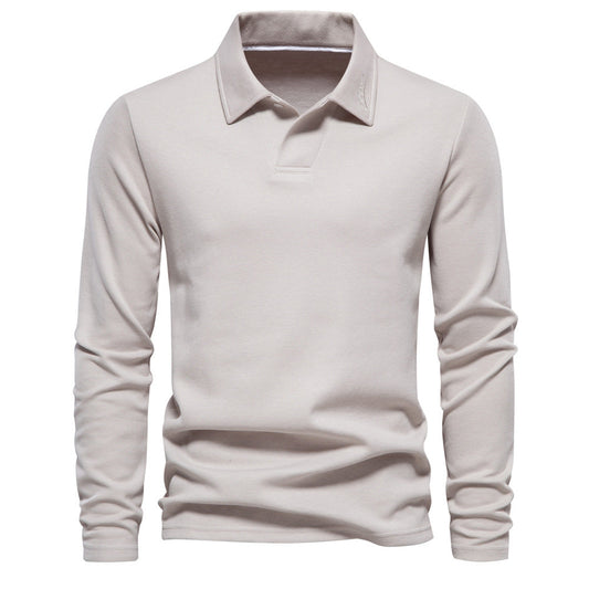 Elvin - Legeres, klassisches Langarm-Poloshirt für Herren