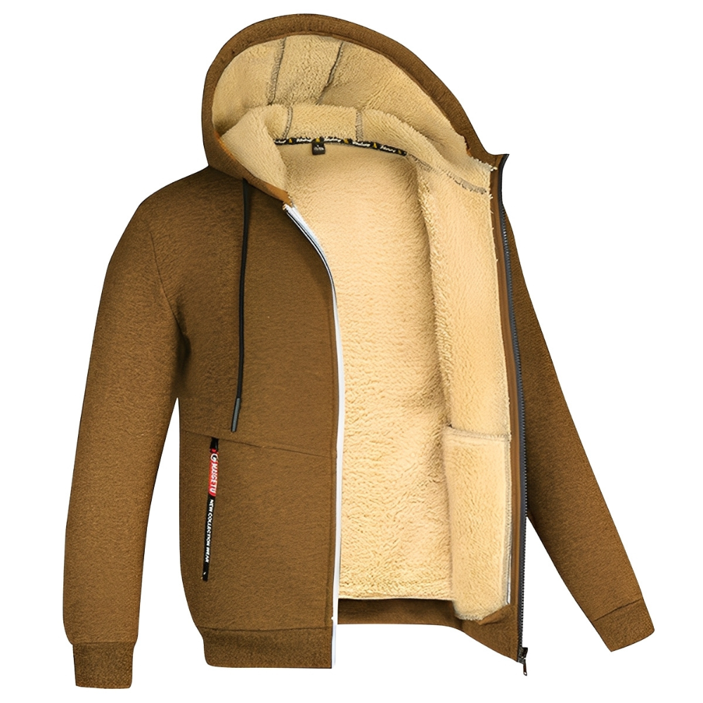 Raphael - Herren Kapuzenjacke mit warmem Fleece-Futter