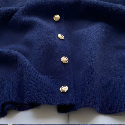 Merla - Bequemer Damenpullover-Mantel mit Rundhalsausschnitt