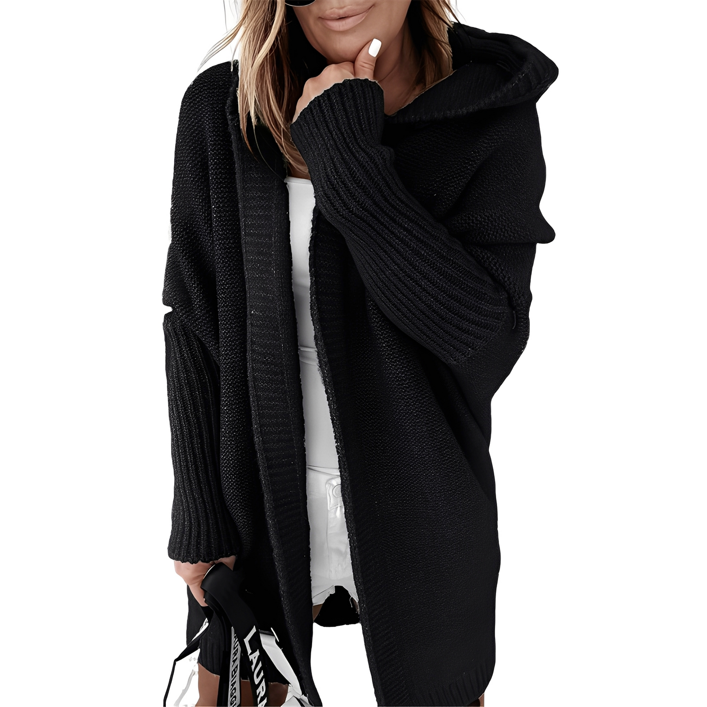 Maryellen - Gilet à capuche pour femmes en tricot