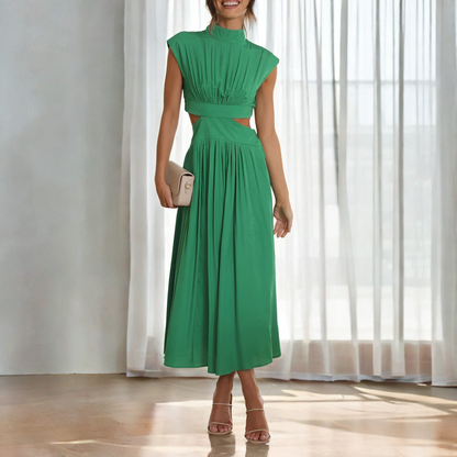 Christina - Lockeres Maxikleid mit Taillenausschnitt für Damen