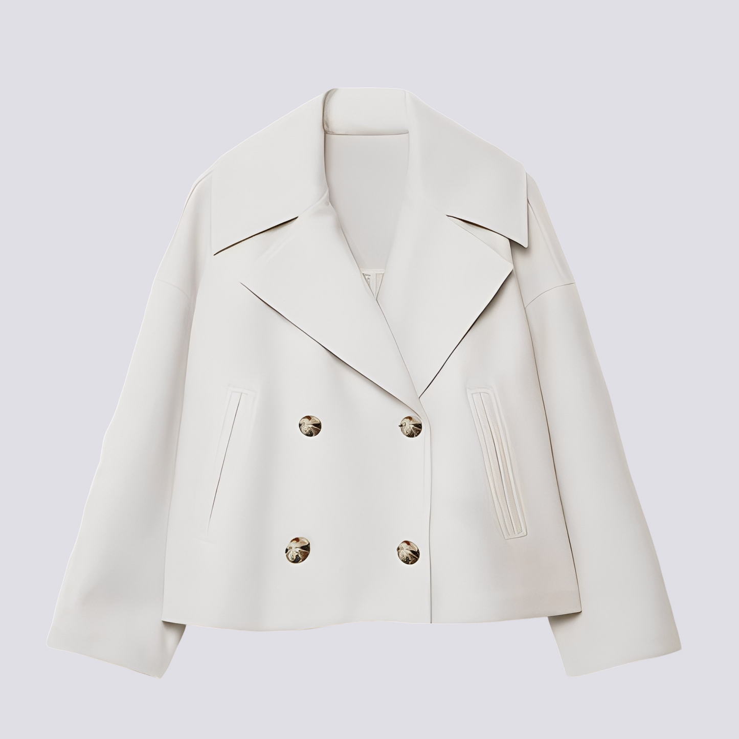 Bethney - Élégante veste courte en laine avec col revers pour femmes