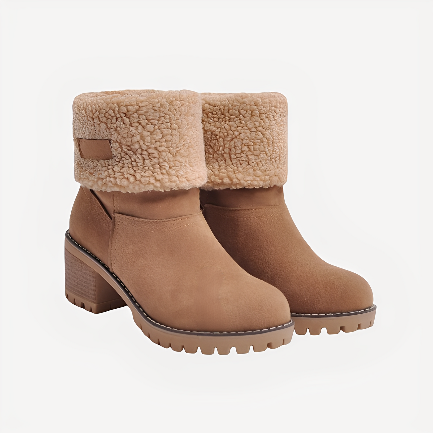 Claudia - Stylish, warm winter boots with heels for women