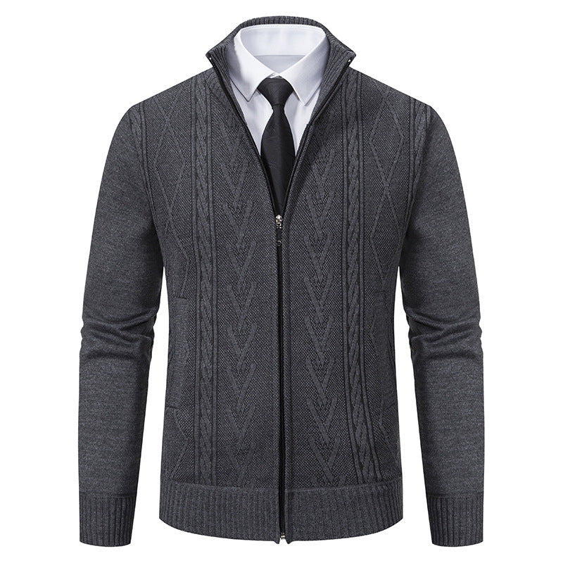 Stafford - Cardigan élégant pour homme avec fermeture éclair