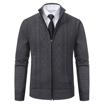 Stafford - Cardigan élégant pour homme avec fermeture éclair