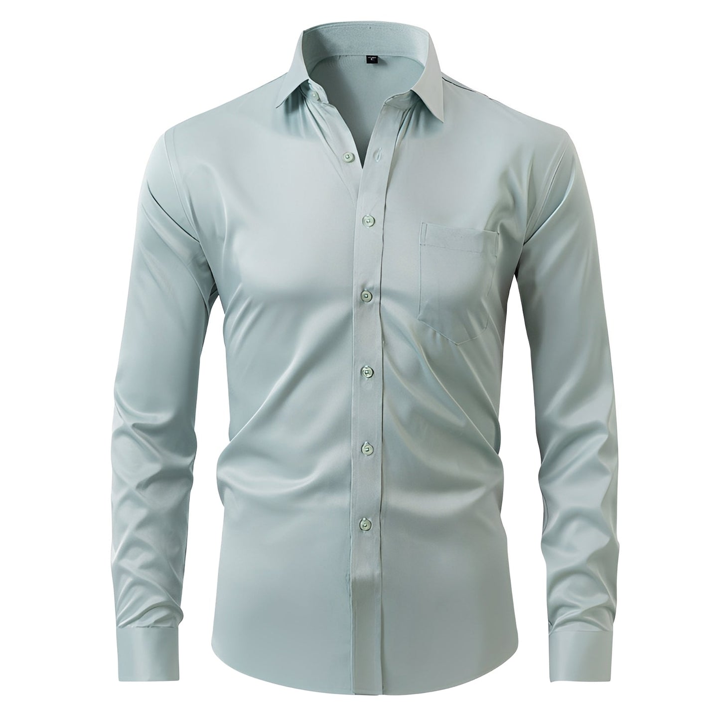 Mathurin - Polo da uomo elastico, senza pieghe, alla moda