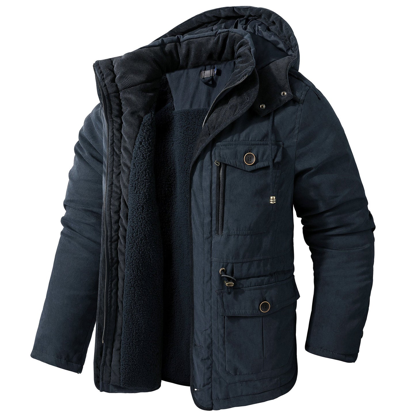 Daren - Kuschelige Herrenjacke mit Kapuze