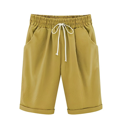 Dona - Bequeme elastische Sommerschorts für Damen