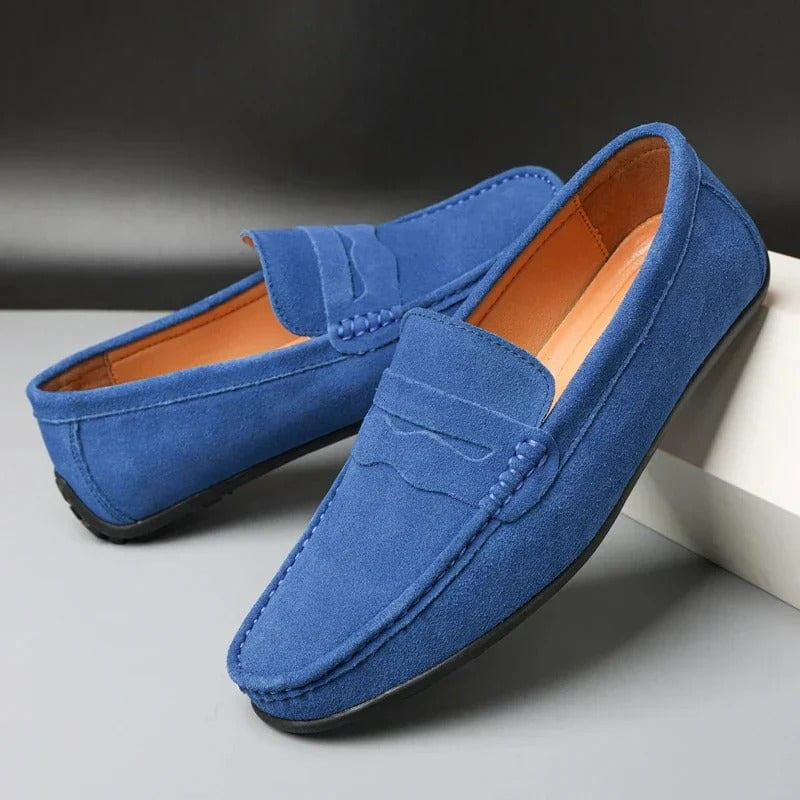 Jeptha - Modern men's moccasins made of suede