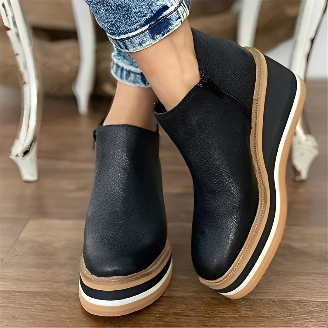 Lyana - Dámské zimní kotníkové boty se zipem