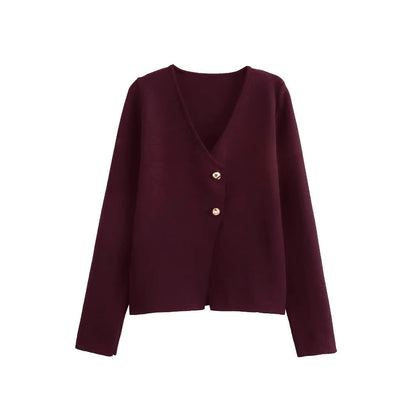 Sherry - Wąska, przylegająca damska sweterka na drutach