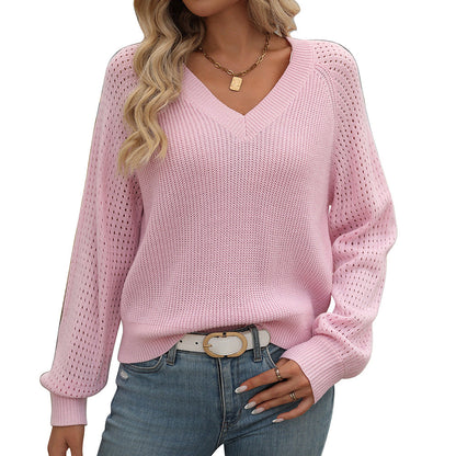 Poppy - Eleganter V-Ausschnitt-Pullover für Damen