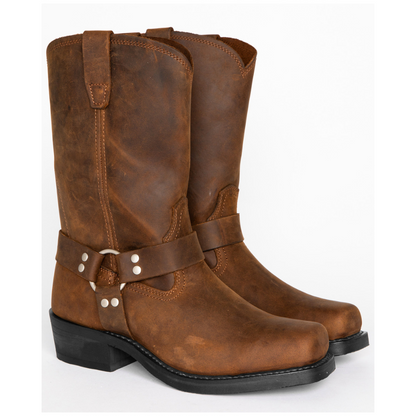 Crofton - Bottes cowboy en cuir confortables pour hommes