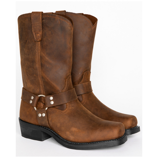 Crofton - Bottes cowboy en cuir confortables pour hommes