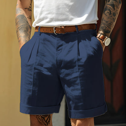 Adrian - Weit geschnittene Herren-Shorts im geraden Design