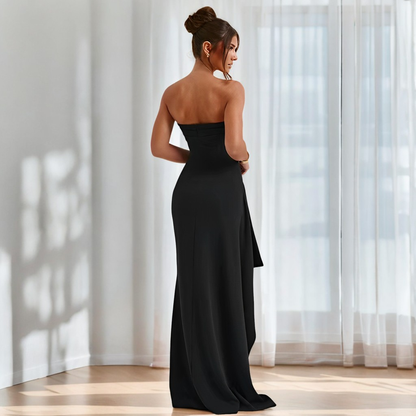 Camille - Schickes trägerloses langes Damenkleid