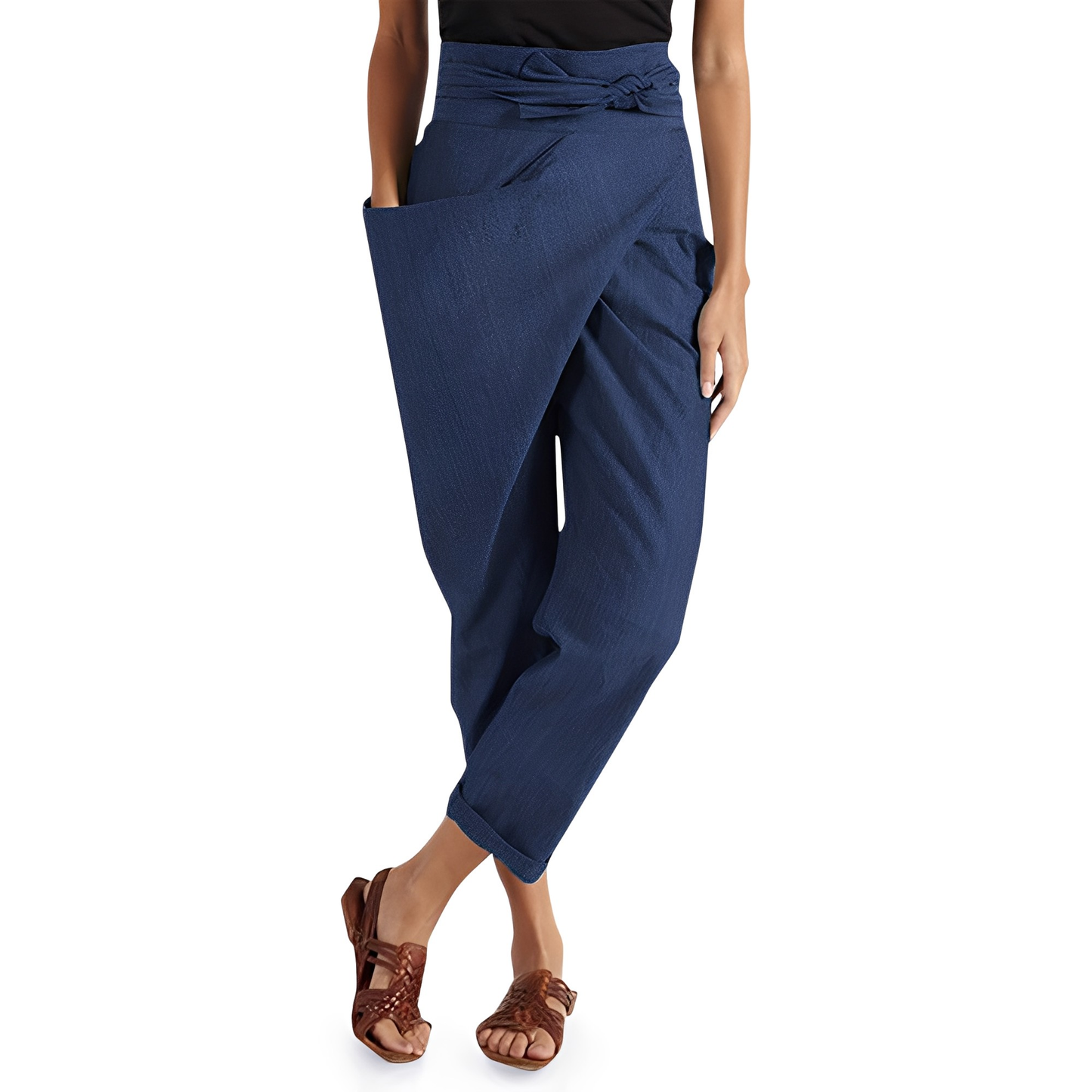 Courteney - Bequeme Damen-Haremshose mit hohem Bund