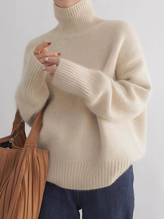 Natalia - Schicker Damen-Kaschmir-Rollkragenpullover