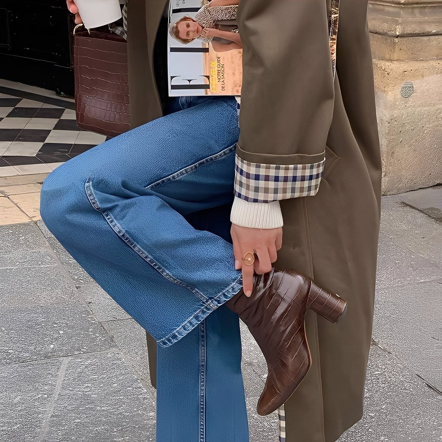 Connie - Elegante abrigo largo de mujer tipo trenchcoat