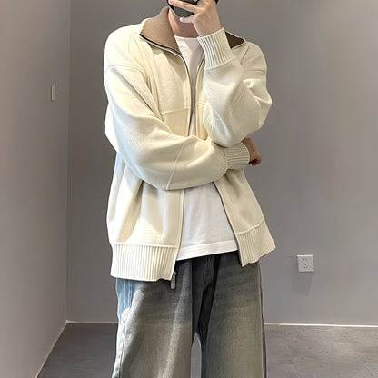 Henry - Cardigan alla moda, lavorato a maglia in modo casual per uomo