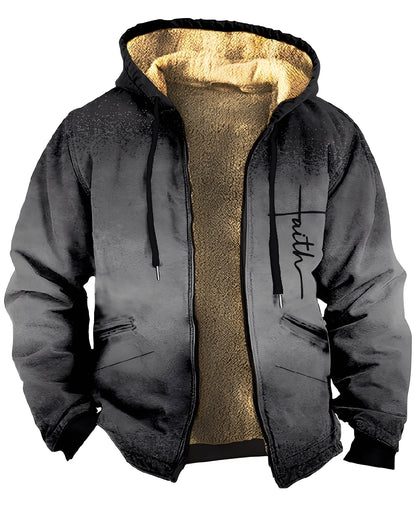 Mervin - męska bluza z kapturem z kolorowego aksamitu