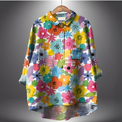 Garance - Klassische Damenbluse mit langen Ärmeln