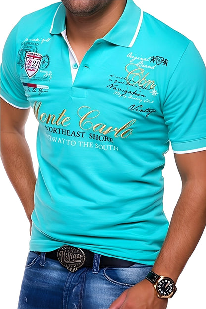 Brent - Polo confortable à motif pour hommes