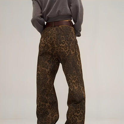 Felecia - Fashionable Printed Baggy Jeans for Women