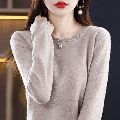 Julia - Pull pour femmes à la mode, ajusté, en laine