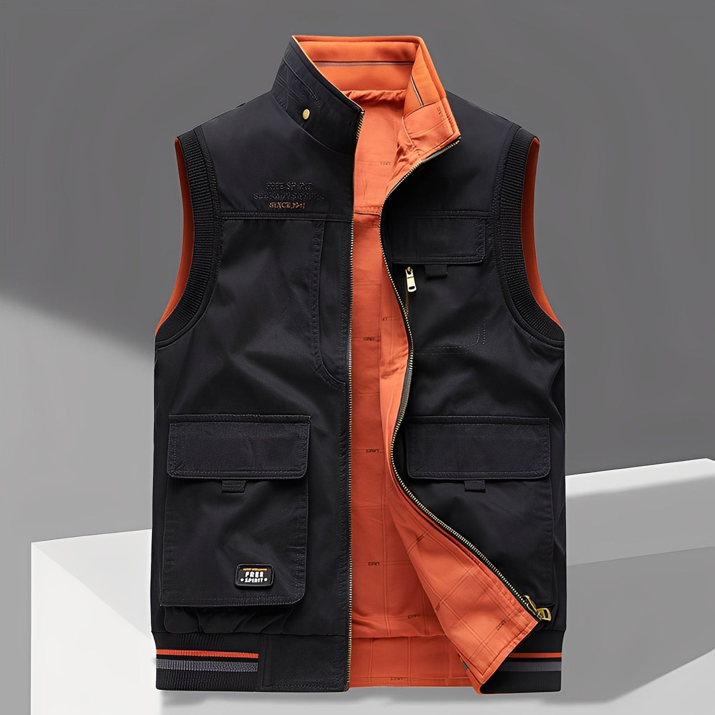 Géraud - Elegante Herrenweste mit zahlreichen Taschen