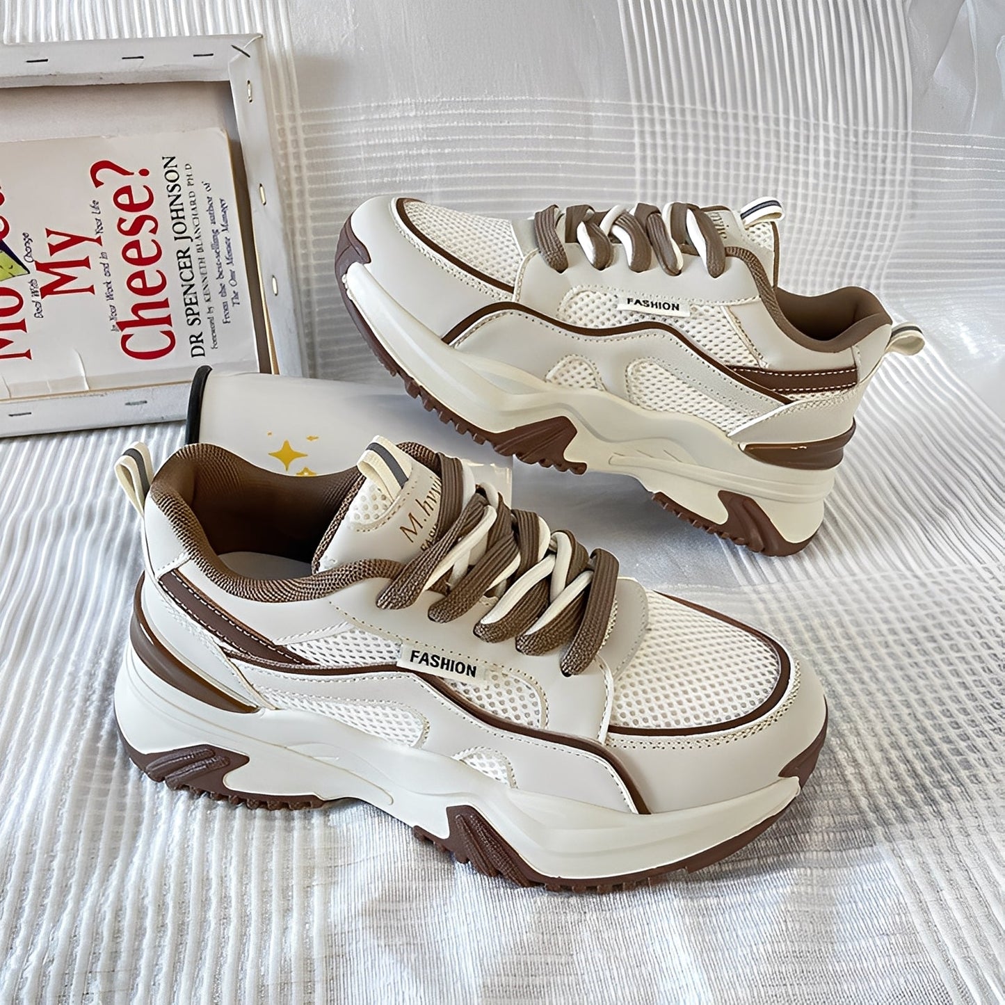 Sophie - Elegant women's sneakers with high sole