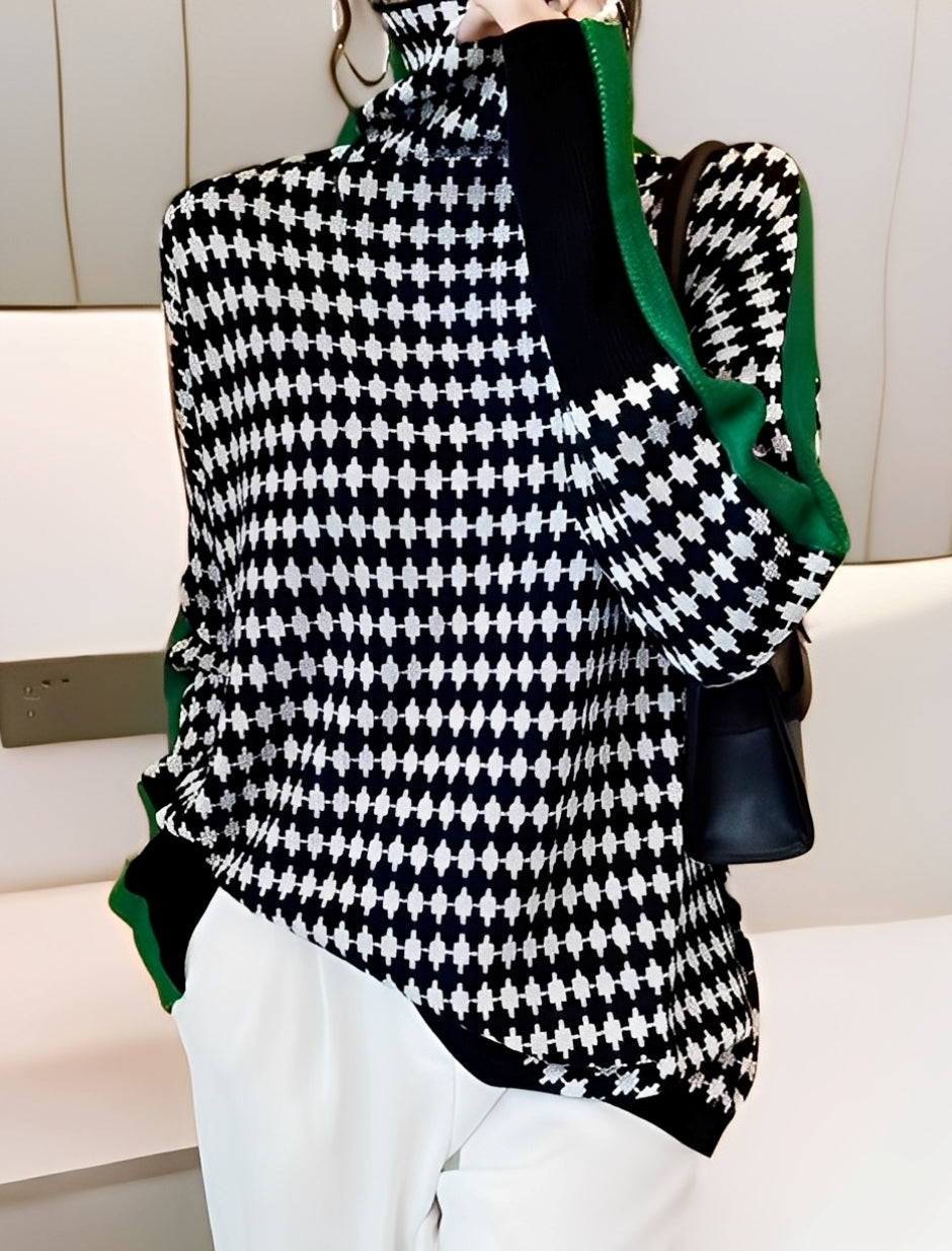 Bryony - Elegancki damski sweter z golfem