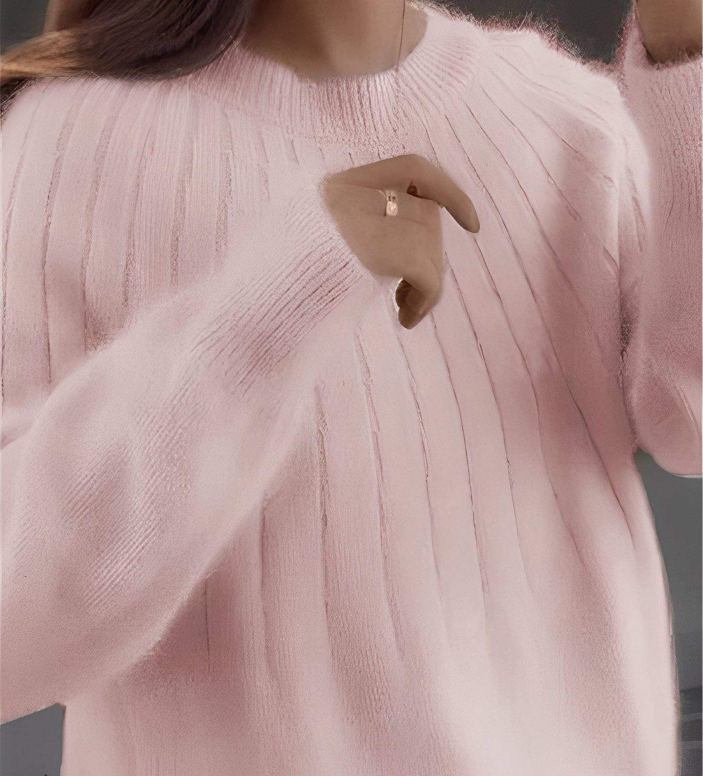 Josslyn - Elegancki, luźno skrojony damski sweter z kaszmiru