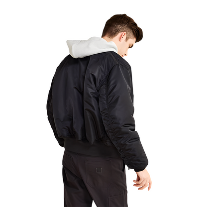 Norbert - Giacca bomber da uomo imbottita in stile retrò