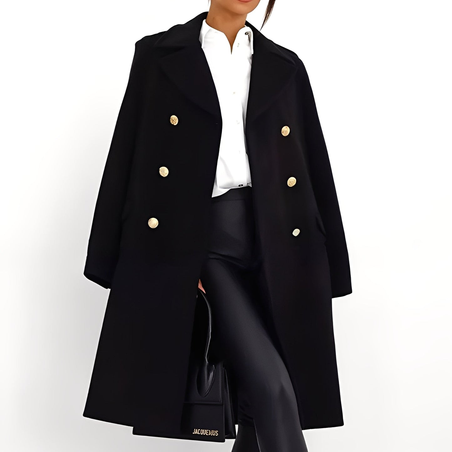 Amanda - Stylish Women's Double-Breasted Coat