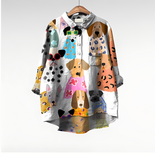 Eyden - Künstlerische Langarmbluse für Damen