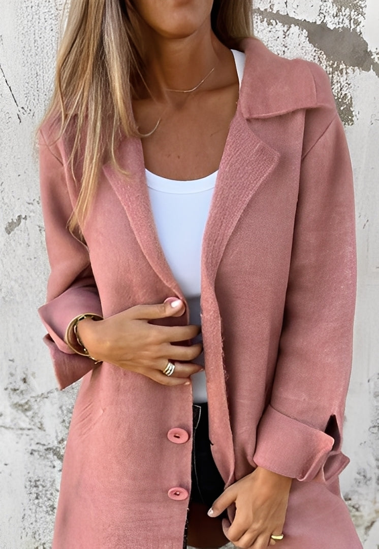 Izabelle - Long and comfortable women's knit cardigan